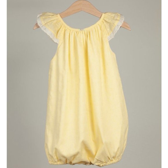 Well Dressed Wolf Yellow Swiss Dot Bubble
